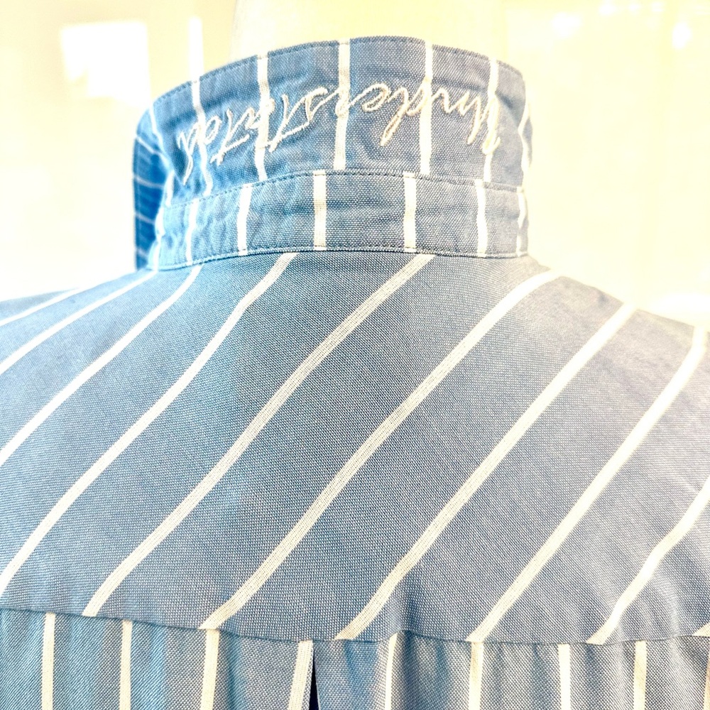 NWT Culture Blue and White Striped Shirt Dress “Understated” - Picture 7 of 14